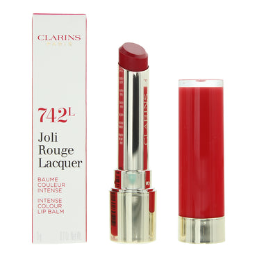 Clarins joli rouge lak 742l joli rouge læbestift 3g