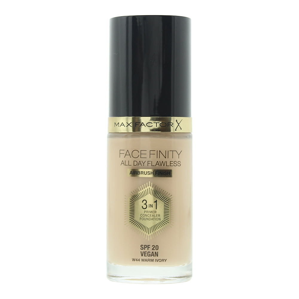 Max Factor Face Finity All Day Flawless 3 In 1 44 Warm Ivory Foundation 30ml