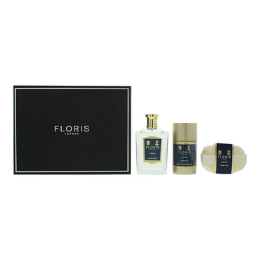 Floris Cefiro 3-delt gavesett: Eau de Toilette 100ml - Såpe 100g - Deodorantpinne 75ml