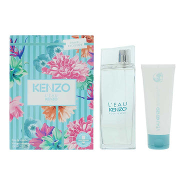 Kenzo L'eau Pour Femme 2 Piece Gift Set: Eau de Toilette 100ml - Body Lotion 75ml