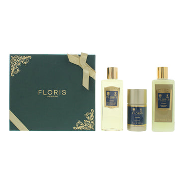 Floris cefiro 3-delige cadeauset: douchegel 250ml - shampoo 250ml - deodorantstick 75ml