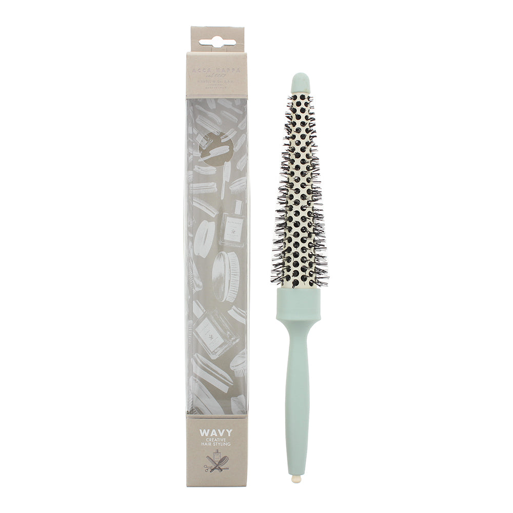 Acca Kappa Wavy Cone-Shaped Green Hair Brush