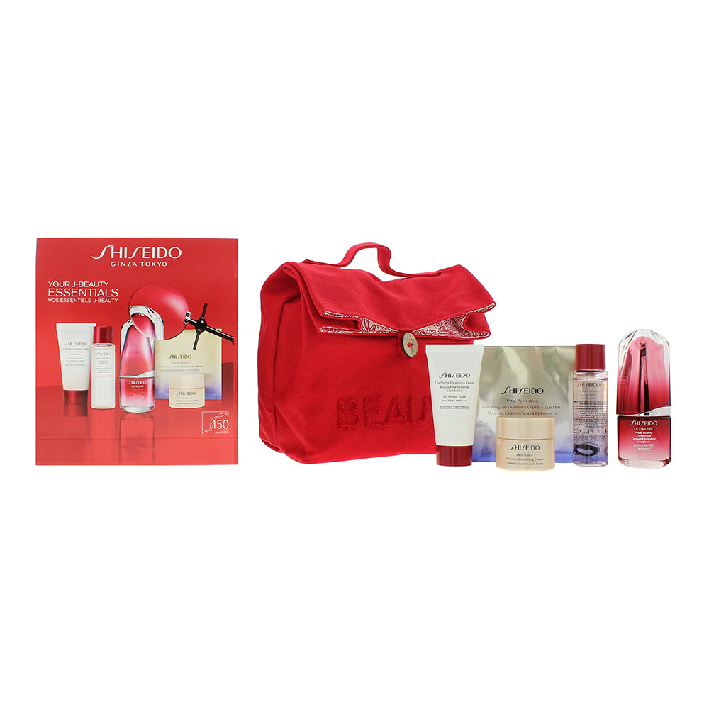Shiseido Discovery 5 Piece Gift Set: Cleanser 30ml - Treatment 30ml - Concentrate 15ml - Smoothing Cream 30ml - Eye Mask 5ml