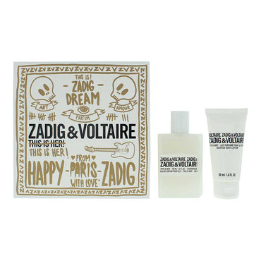 Zadig & Voltaire Das ist sie! 2-teiliges Geschenkset: Eau de Parfum 50 ml – Körperlotion 50 ml