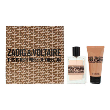 Zadig & Voltaire ¡Esta es ella! Set de regalo de 2 piezas Vibes Of Freedom: Eau de Parfum 50ml - Loción Corporal 50ml