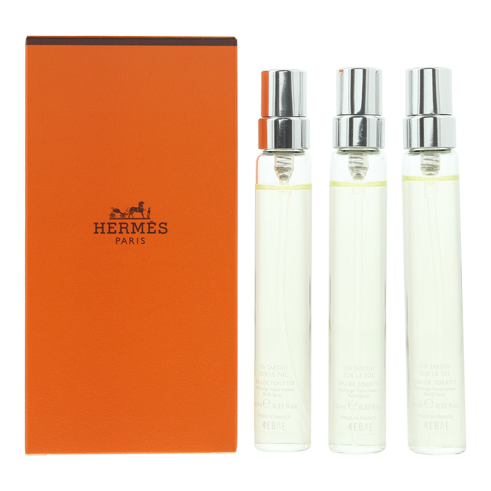 Hermès Un Jardin Sur Le Nil Refill 3 Piece Gift Set: Eau de Toilette 3 x 10ml