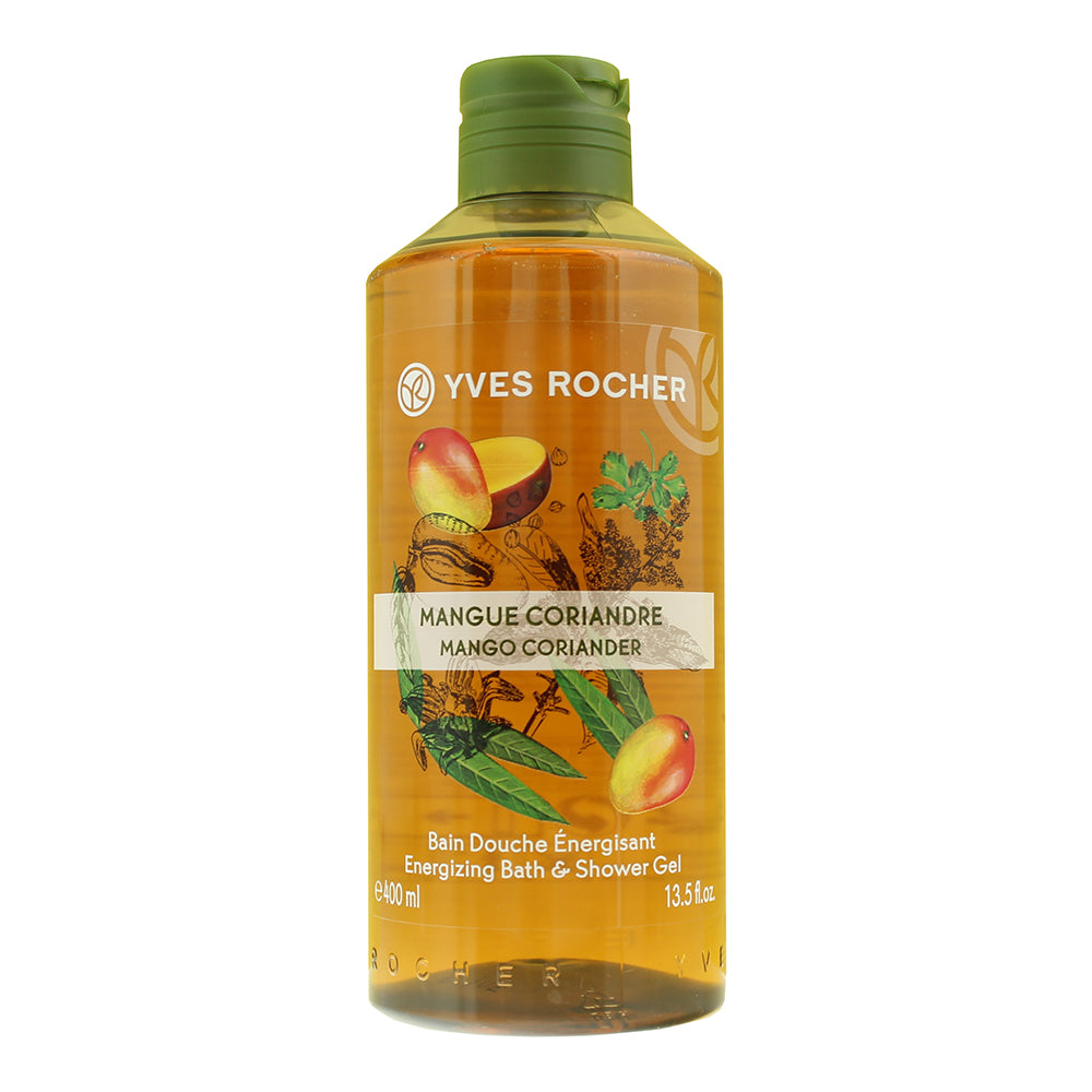 Yves Rocher Mango Coriander Energizing Bath  Shower Gel 400ml