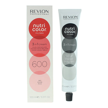 Revlon Nutri Color Filters 600 Red 3 In 1 Hair Colour 100ml