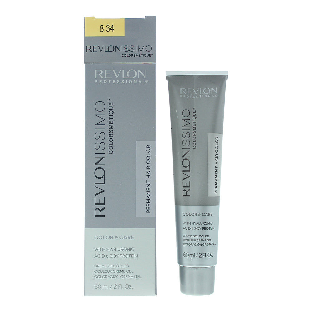 Revlon Revlonissimo Colorsmetique 8.34 Light Coppery Gold Blonde Hair Colour 60ml