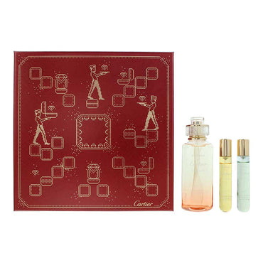 Cartier Rivières De Cartier Insouciance 3 Piece Gift Set: Eau de Toilette 100ml - Eau de Toilette 2 x 10ml