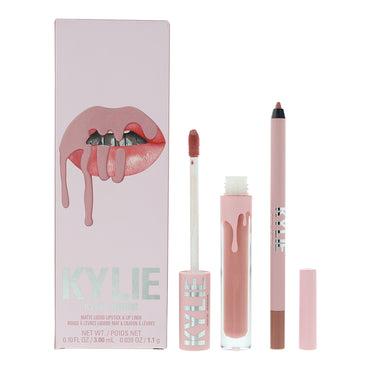 Kylie By Kylie Jenner Matte Lip Kit 300 Koko K 2 Piece Gift Set: Liquid Lipstick 3ml - Lip Liner 1.1g