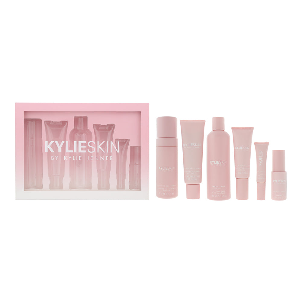 Kylie By Kylie Jenner Kylie Skin 6 Piece Gift Set: Facial Wash 148ml - Face Scrub 85g - Toner 236ml - Serum 20ml - Eye Cream 17ml - Moisturiser - 52ml