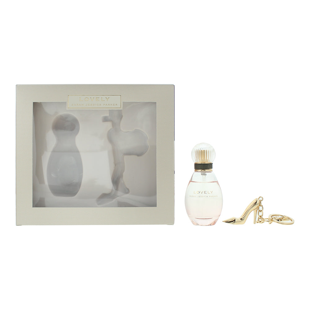 Sarah Jessica Parker Lovely 2 Piece Gift Set: Eau de Parfum 30ml - Gold Shoe Key Ring