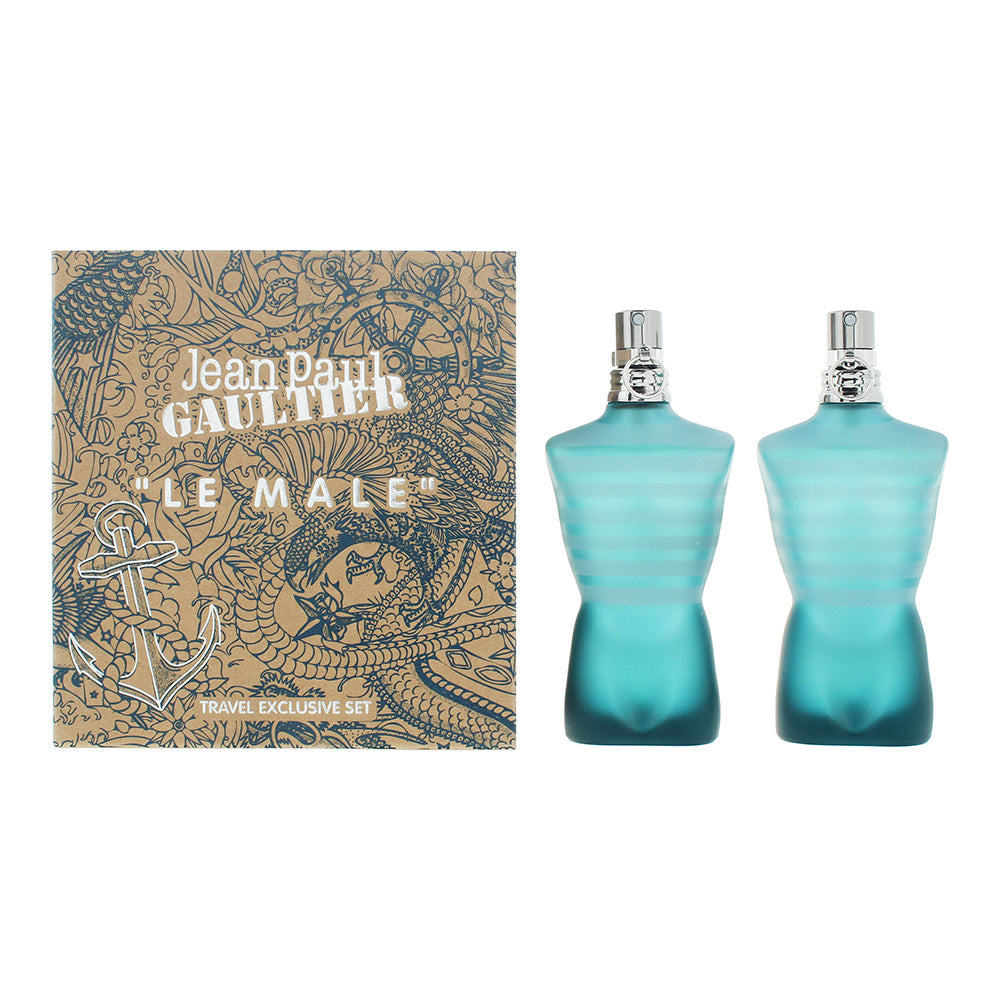 Jean Paul Gaultier Le Male 2 Piece Gift Set: Eau de Toilette 2 x 40ml