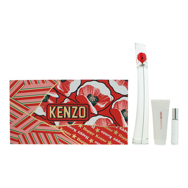 Kenzo Flower Eau de Parfum 3 Piece Gift Set