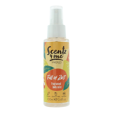 Yardley Scentz 4 Me Full Of Zest Fragranced Body Mist 100ml