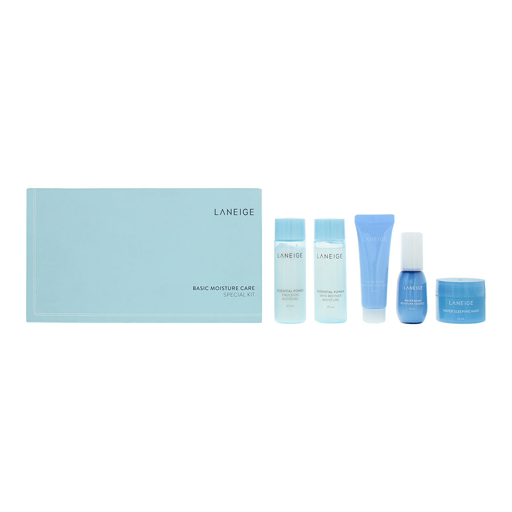 Laneige 5 Piece Gift Set: Face Cream 10ml - Essence 10ml - Emulsion 25ml - Toner