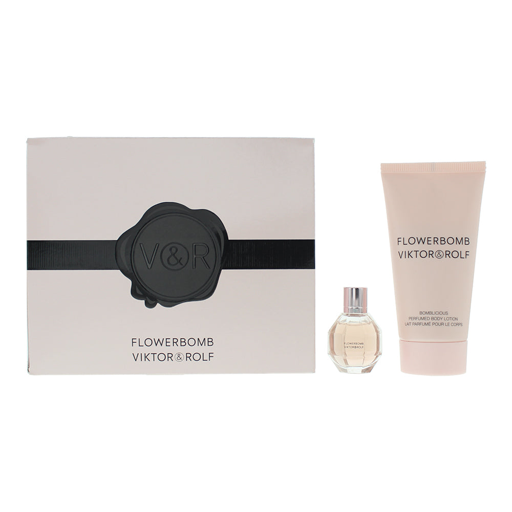 Viktor  Rolf Flowerbomb 2 Piece Gift Set: Eau De Parfum 7ml - Body Lotion 50ml