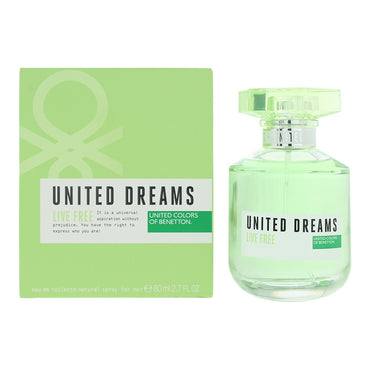 Benetton United Dreams Live Free Eau De Toilette 80ml