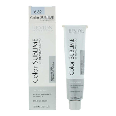 Revlon Color Sublime By Revlonissimo 8.32 Light Gold Iridescent Blonde Hair Colour 75ml