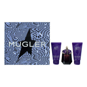 Mugler Alien 3 Piece Gift Set: Eau de Parfum 30ml - Body Lotion 50ml - Shower Gel 50ml
