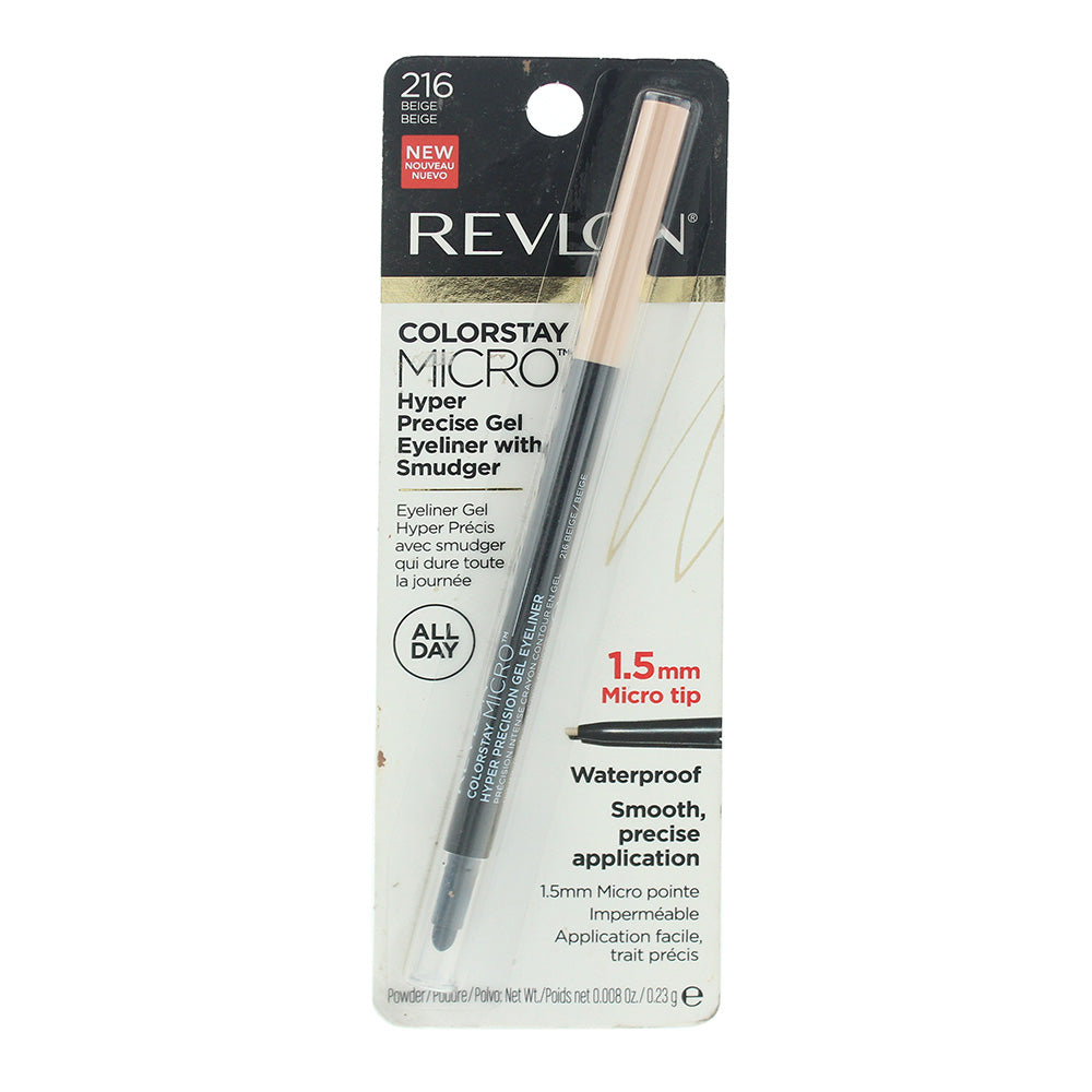 Revlon Colorstay Micro Hyper 216 Beige Eyeliner Gel 0.23g