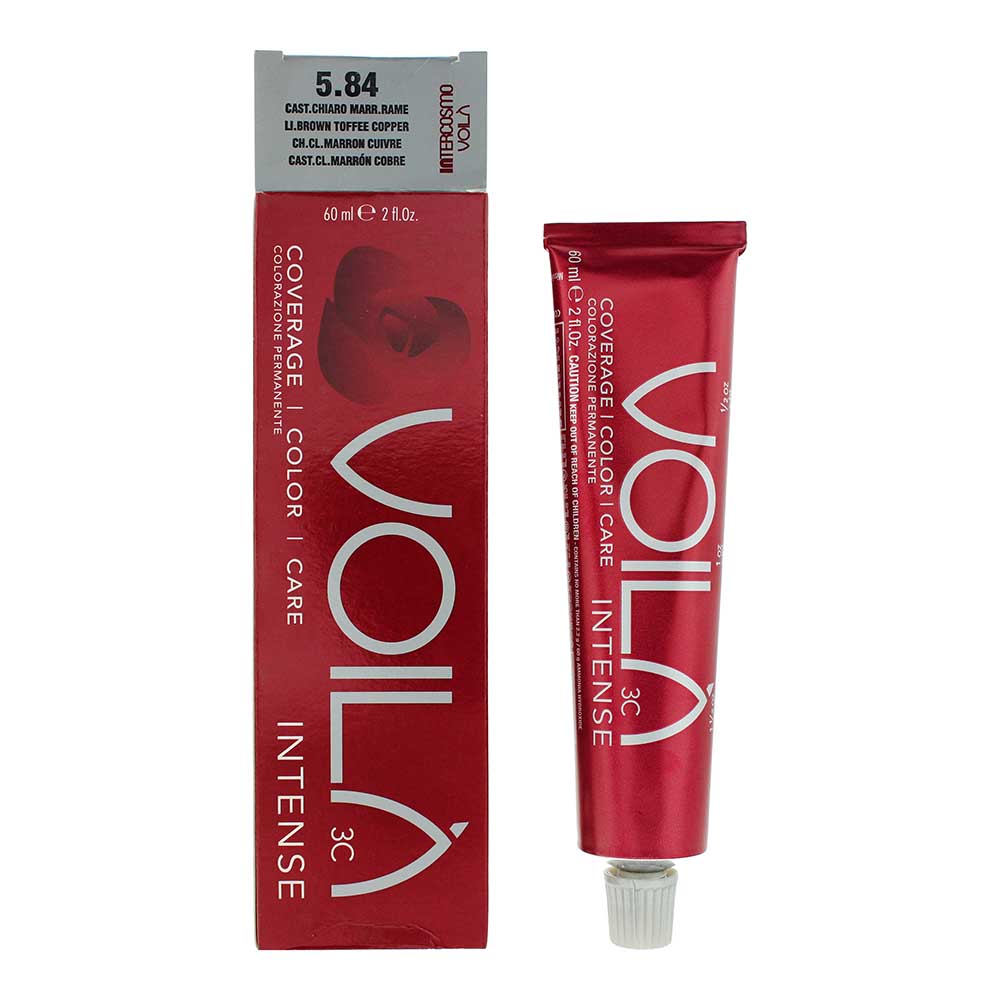 Intercosmo Voilà 3C Intense 5.84 Light Brown Toffee Hair Colour 60ml