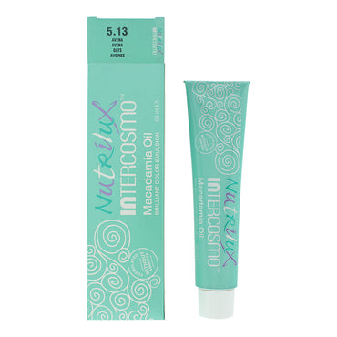 Intercosmo Nutrilux Macadamia Oil 5.13 Light Brown Golden Ash Hair Colour 60ml