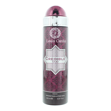 Louis Cardin Credible Oud Homme Perfumed Deodorant Body Spray 200ml