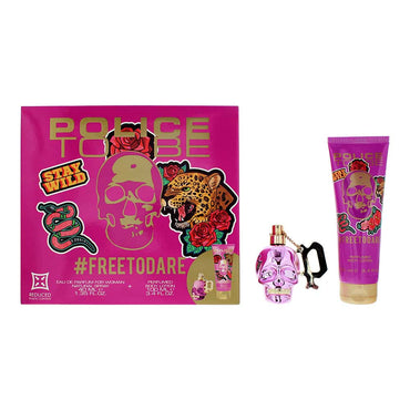 Police To Be Freetodare 2 Piece Gift Set: Eau de Parfum 40ml - Body Lotion 100ml