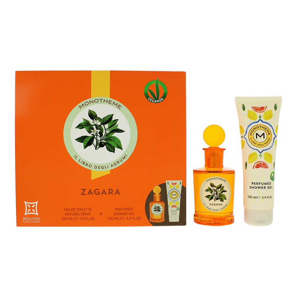Monotheme Il Libro Degli Agrumi Zagara 2 Piece Gift Set: Eau de Toilette 100ml - Shower Gel 100ml