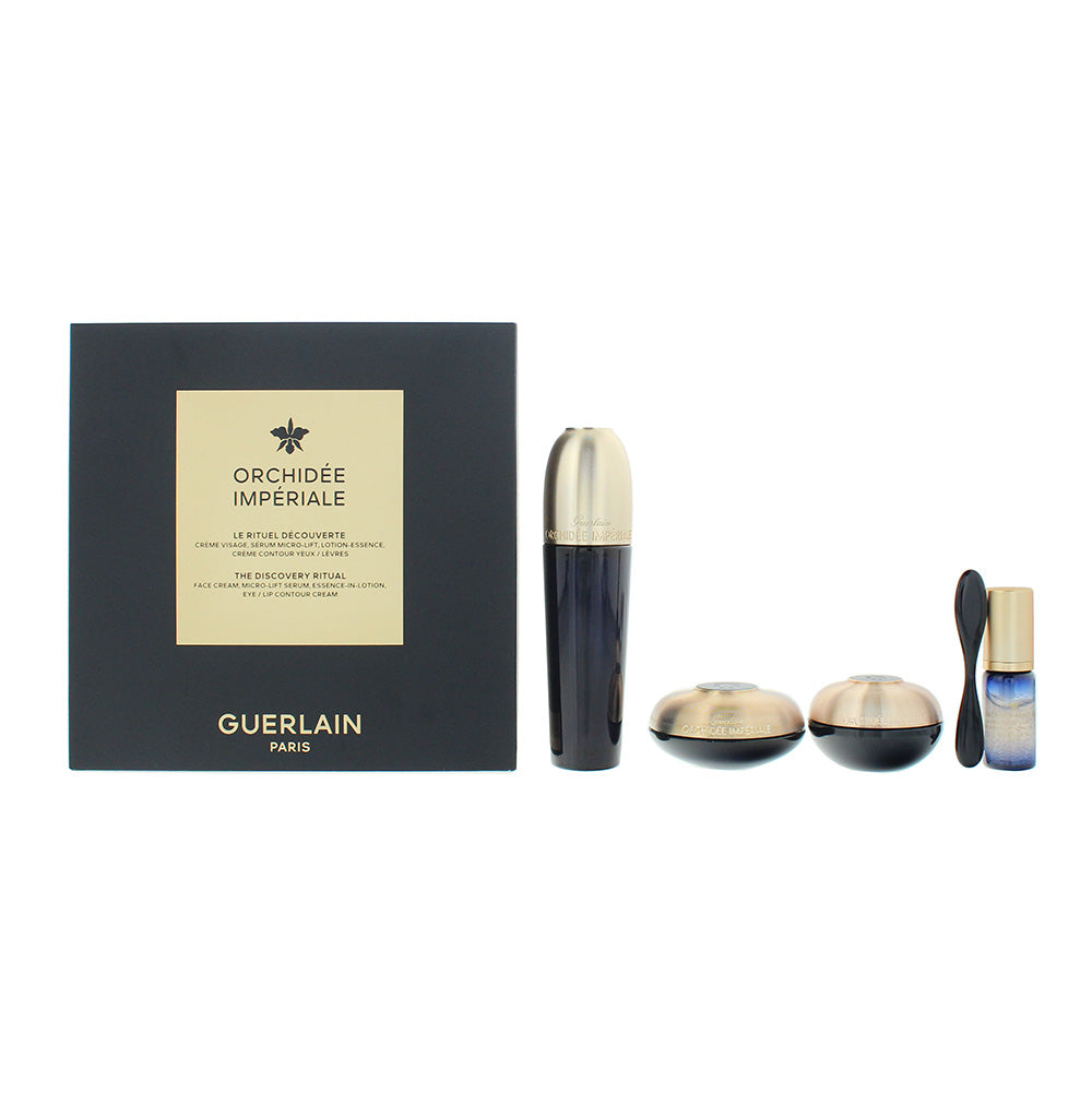 Guerlain Orchidée Impériale 4 Piece Gift Set: Essence InLotion 30ml - Face Cream 15ml - Micro-Lift Concentrate 5ml - Eye Cream 7ml