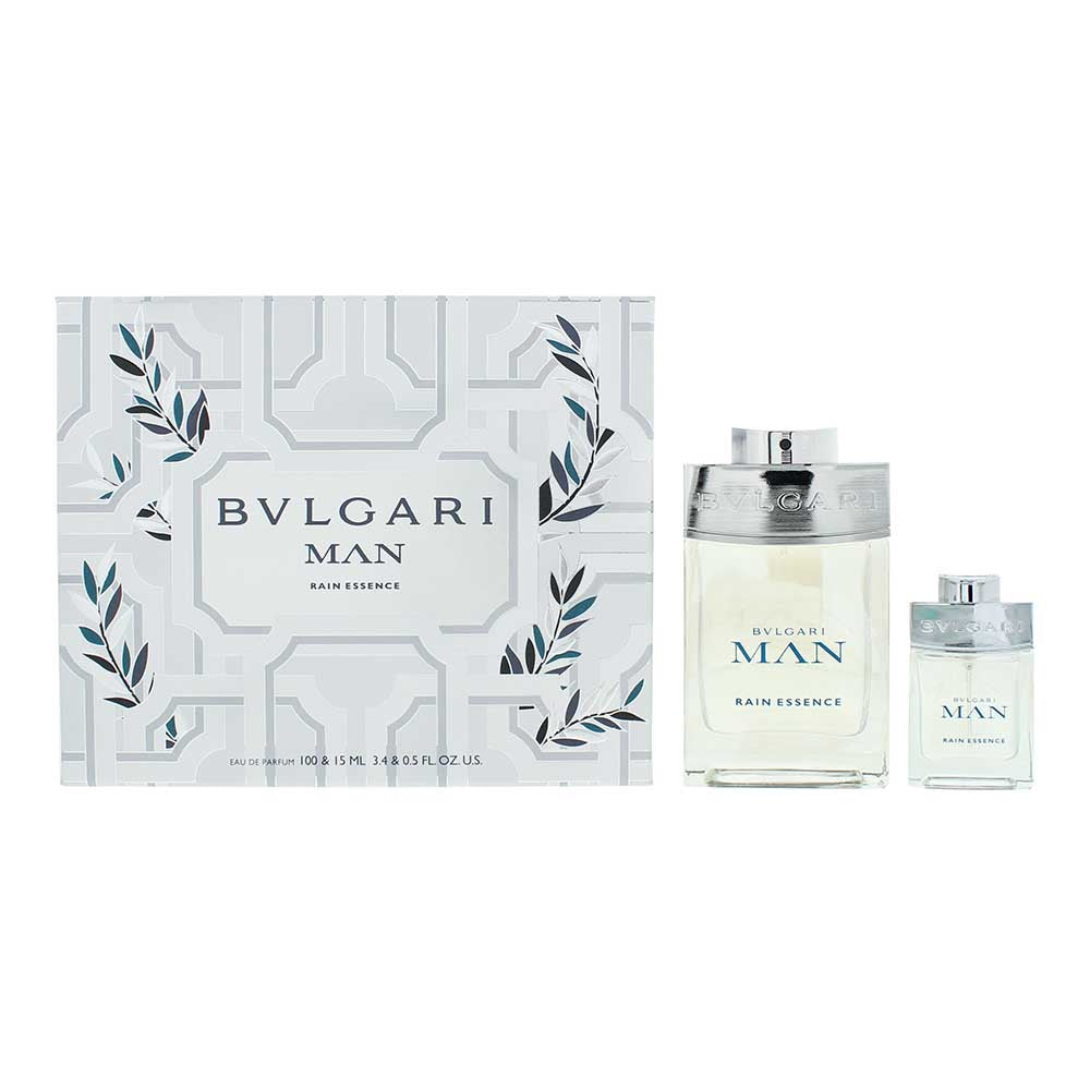 Bulgari Man Rain Essence 2 Piece Gift Set: Eau de Parfum 100ml - Eau de Parfum 1