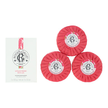 Roger  Gallet Gingembre Rouge 3 x Soap 100g