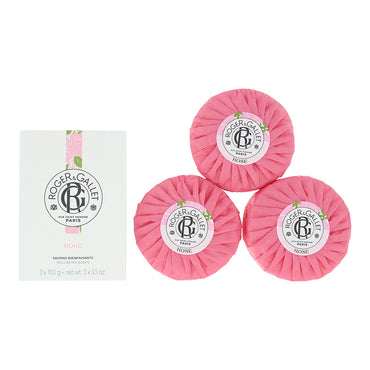 Roger  Gallet Rose 3 x Soap 100g