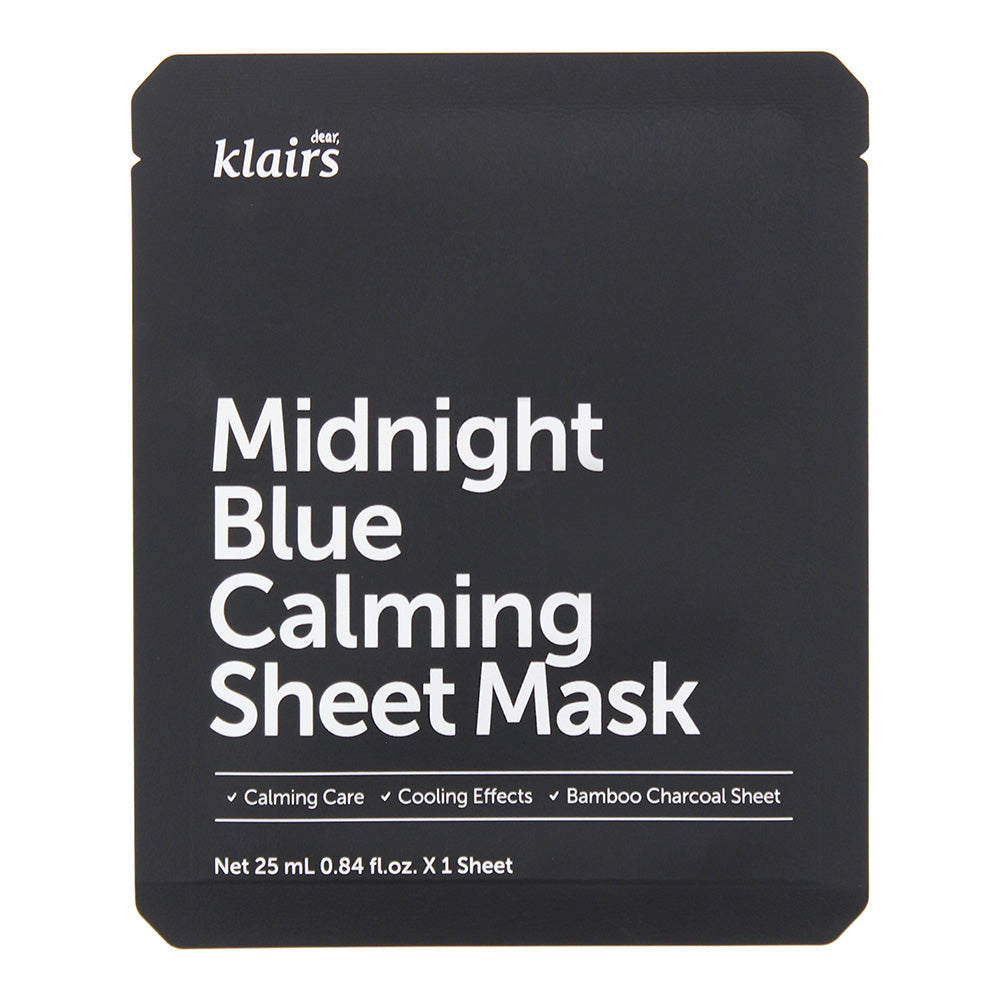 Dear, Klairs Midnight Blue Calming Sheet Mask 25ml
