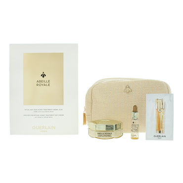 Guerlain Abeille Royale 3 Piece Gift Set: Day Cream 50ml - Water Oil Serum 5ml - Renew  Repair Serum 7 x 0.6ml
