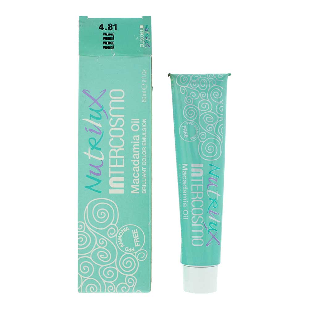 Intercosmo Nutrilux Macadamia Oil 4.81 WENGE Hair Colour 60ml