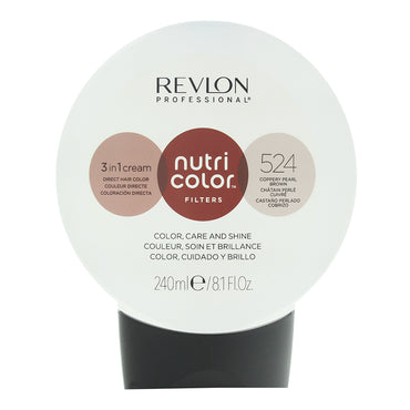Revlon Nutri Color Filters 524 Coppery Pearl Brown 3 In 1 Hair Cream 240ml