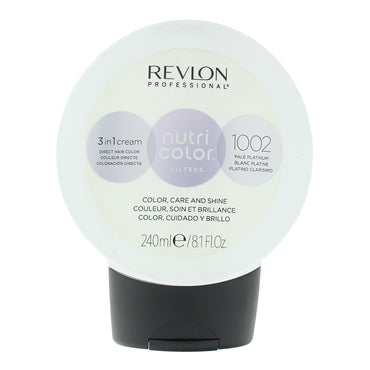 Revlon Nutri Color Filters 1002 Pale Platinum 3 In 1 Hair Cream 240ml