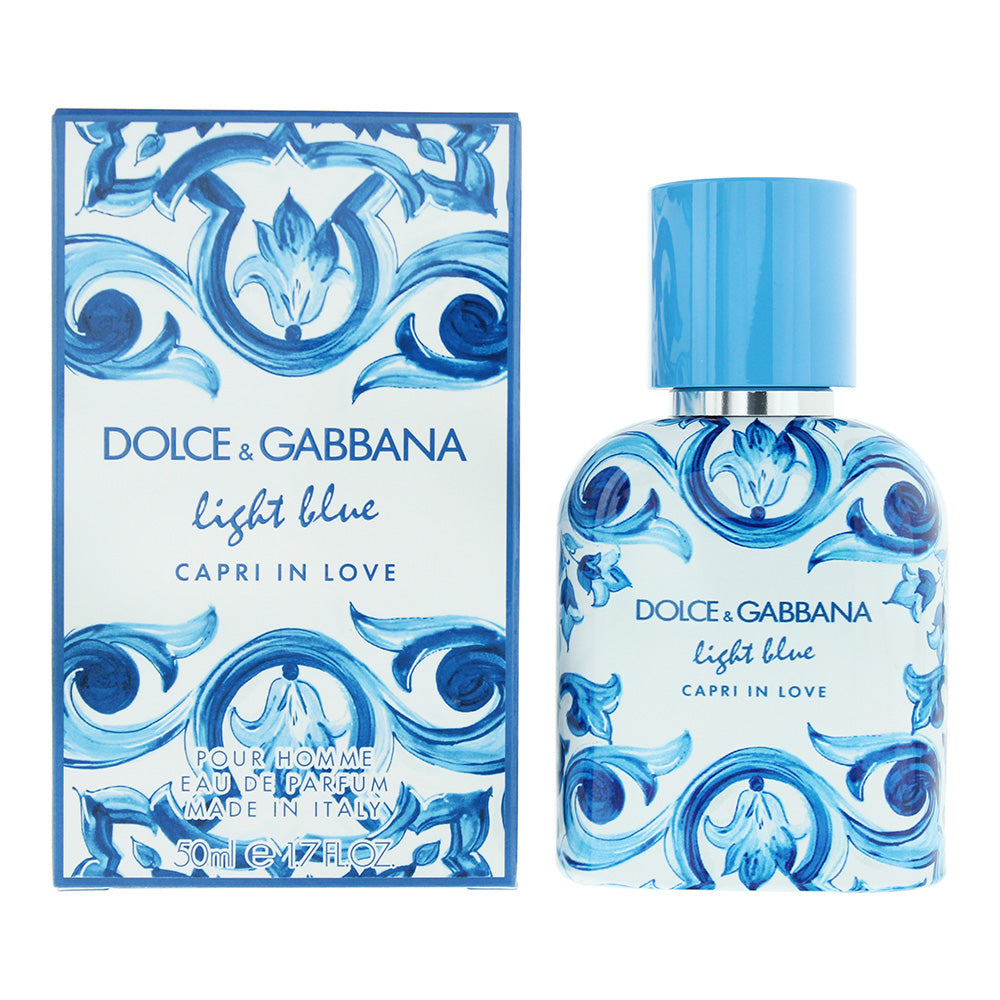 Dolce  Gabbana Light Blue Capri In Love Men Eau De Parfum 50ml