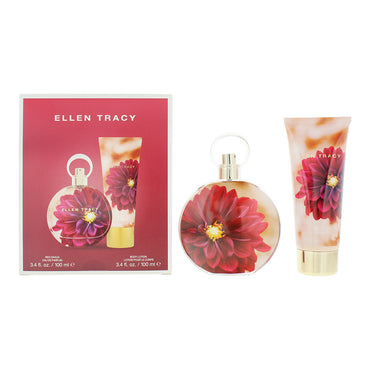 Ellen Tracy Dream Florals Red Dahlia Photobox 2 Piece Gift Set: EDP 100ml - BL 100ml
