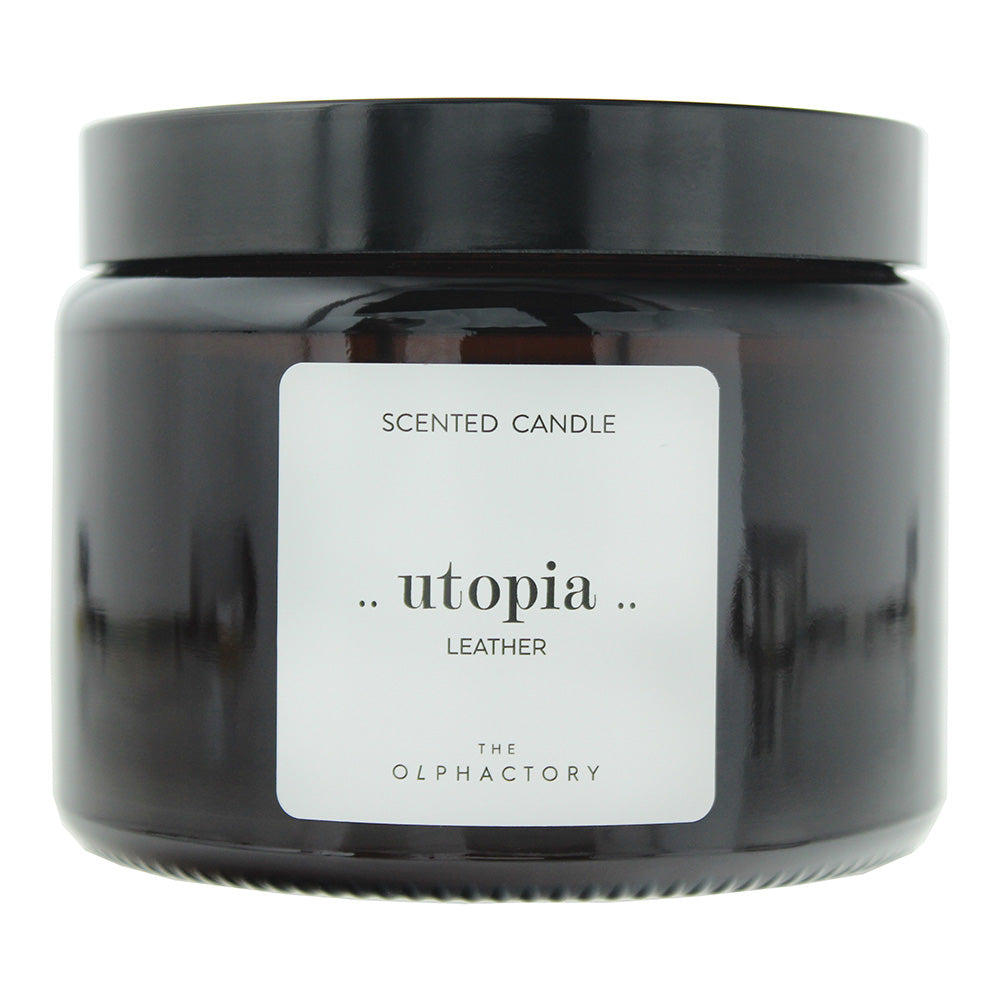 The Olphactory Utopia Leather Scented Candle 360g