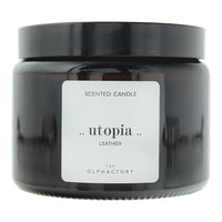 The Olphactory Utopia Leather Scented Candle 360g