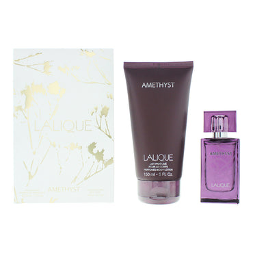 Lalique Amethyst 2 Piece Gift Set: Eau Dde Parfum 50ml - Body Lotion 150ml