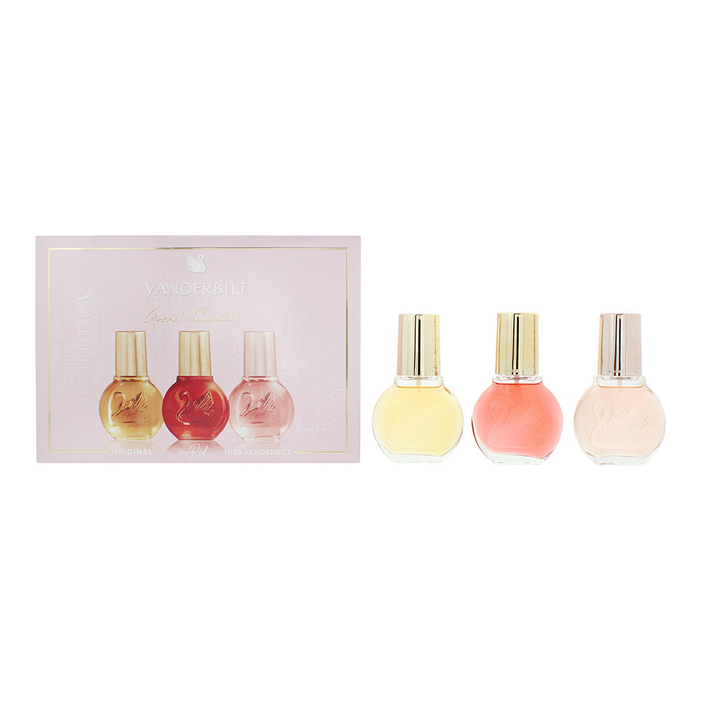 Gloria Vanderbilt 3 Piece Gift Set: Eau de Toilette 30ml - In Red Eau de Toilette 30ml - Miss Venderbilt Eau de Toilette 30ml
