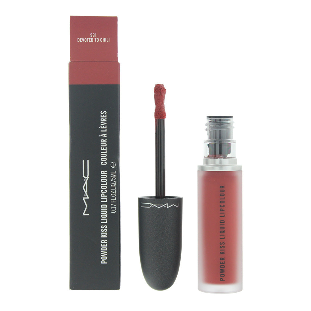 MAC Powder Kiss 991 Devoted To Chili Liquid Lip Colour 5ml