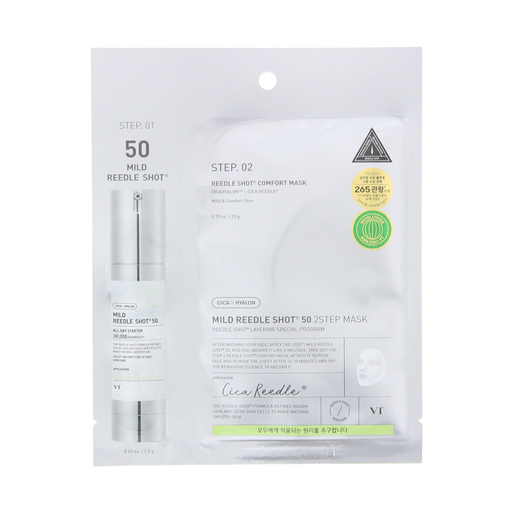 VT Cosmetics Reedle Shot 50 2 Step Mild Mask 25g