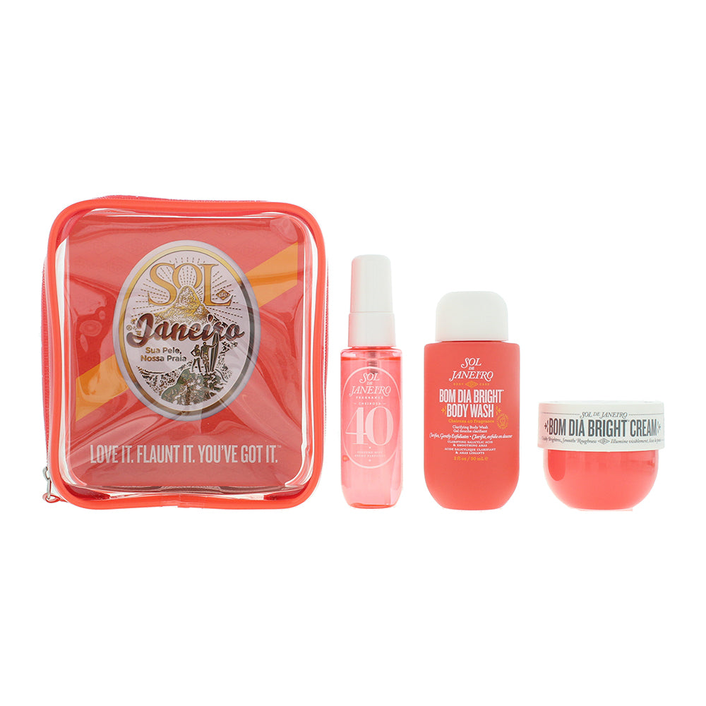 Sol De Janeiro Bom Dia Bright 3 Piece Gift Set: Body Wash 90ml - Body Cream 50ml - Perfume Mist 30ml