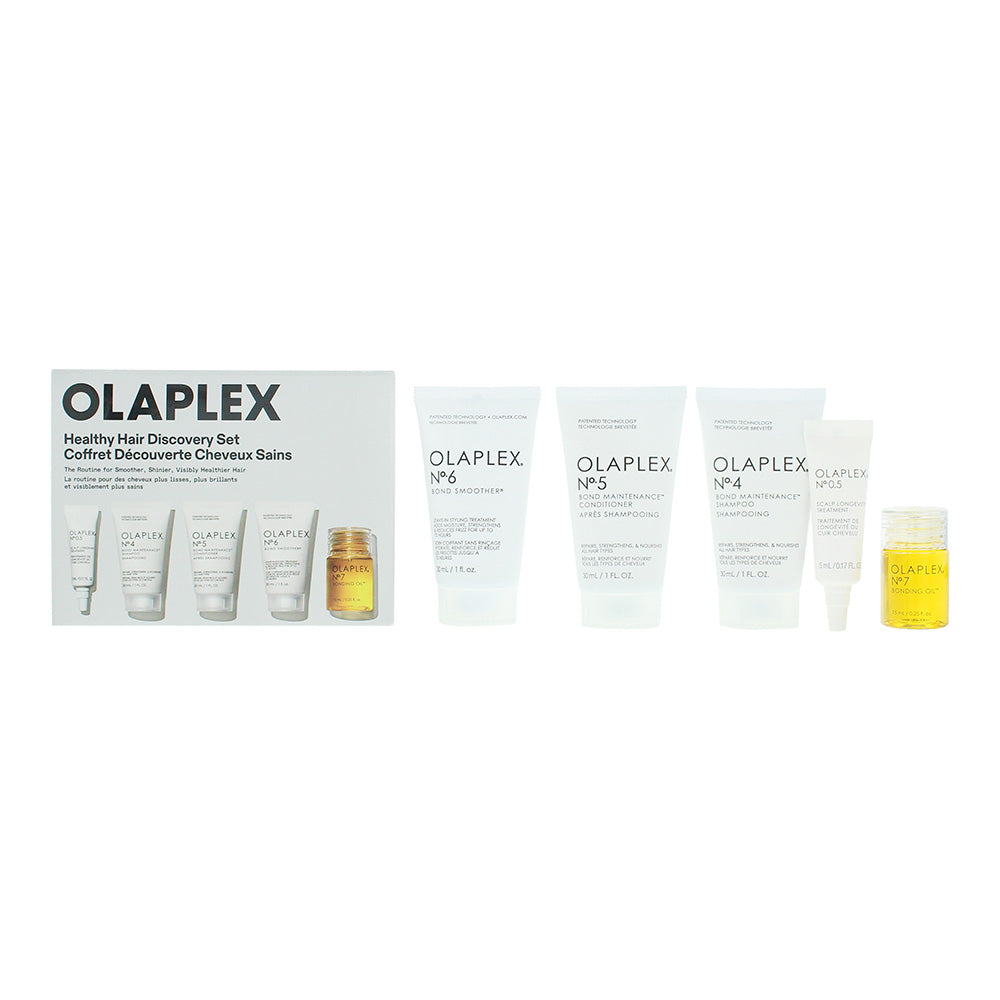 Olaplex 6 Piece Gift Set: No.3 Perfector 30ml - No.4 Shampoo 30ml - No.5 Conditioner 30ml - No.9 Bond Protector 20ml - No.6 Bond Smoother 20ml - No.6